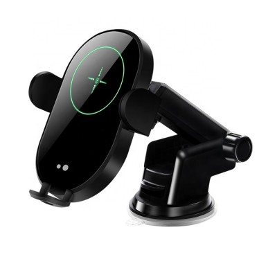 Infrared Smart Sensor Qi Fast Charging Automatic Clamping Auto Dashboard Car Mount Wireless Charger And Mobile Phone Holder